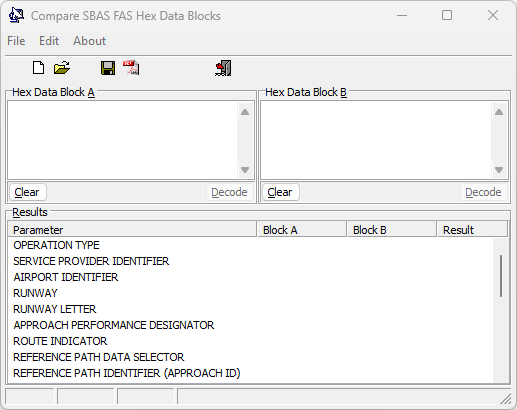 SBAS FAS Data Block Compare